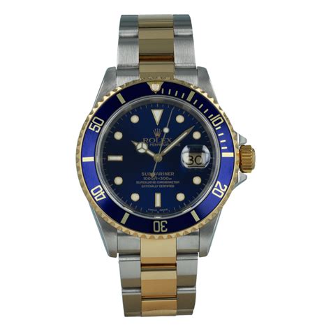 rolex 16613 submariner blue pre-owned|rolex 16613 price guide.